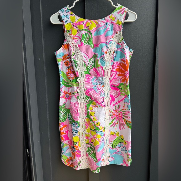 Lilly Pulitzer Dresses & Skirts - Lilly Pulitzer Multicolor Floral Dress with Lace